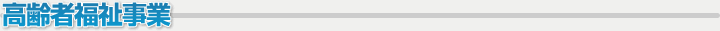 高齢者福祉事業